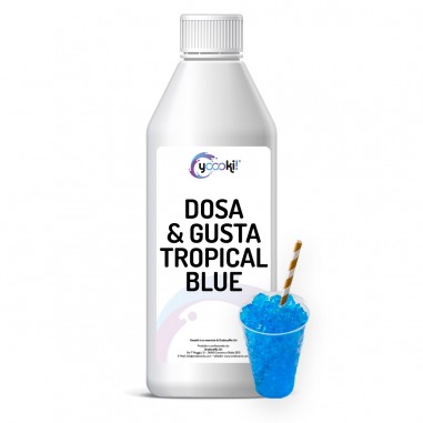 Sciroppo per granita tropical blue bottiglia 1000 grammi Yoooki