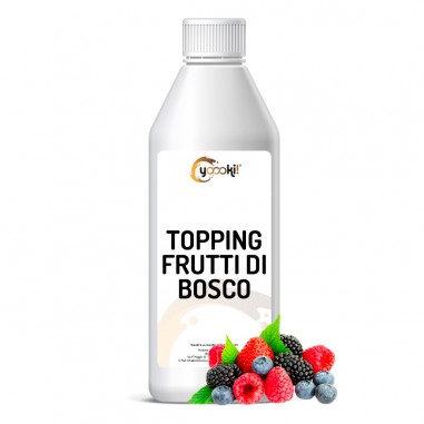 Topping ai frutti di bosco per guarnire dolci 1000 grammi Yoooki