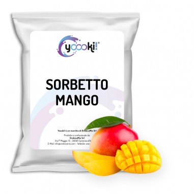 Preparato in polvere per Sorbetto al gusto Mango 1 kg Yoooki